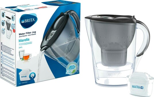 Brita Marella Vannfilterkanne + 1x Maxtra Filter (2,4 liter) Grafitt