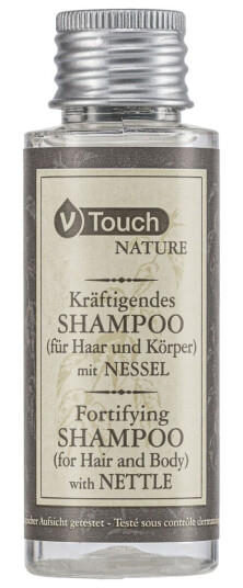 VEGA Shampoo V-Touch Nature for hår og kropp 40 ml Flerfarget 216 Stykk / Forpakning