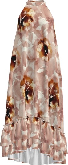 YAS   Kjole yasSkyra Halterneck Long Dress   Hvit