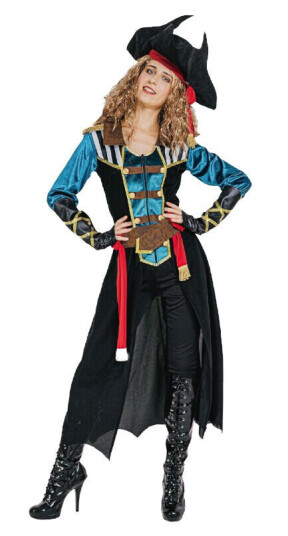 Seas High Seas Piratkaptein Kostyme Voksen Str 42