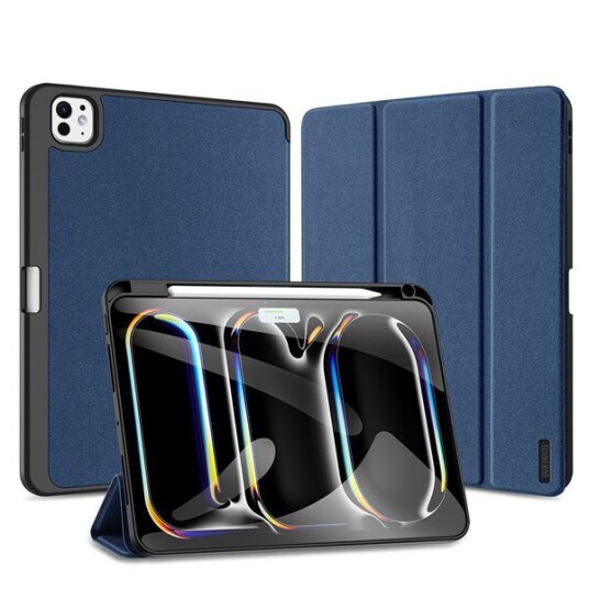 Dux Ducis Domo Xiaomi Pad 6/Pad 6 Pro Tri-Fold Smart Folio-etui Blå Dux Ducis Domo Xiaomi Pad 6/Pad 6 Pro Tri-Fold Smart Folio-etui Blå
