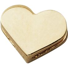 Design Letters Heart Charm Gold Design Letters Heart Charm Gold