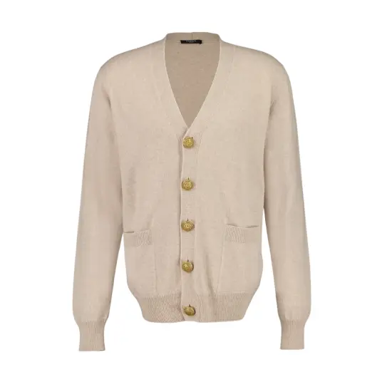 Balmain Herre Strikkevarer Beige S, Balmain Herre Strikkevarer Beige S,