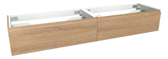 VikingBad Mie Demi Servantskap Fingergrep dobbel - Lys Eik
