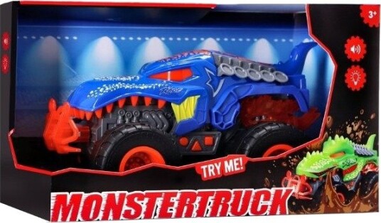 Monstertruck Dino Med Lys Og Lyd Actionbil For Barn