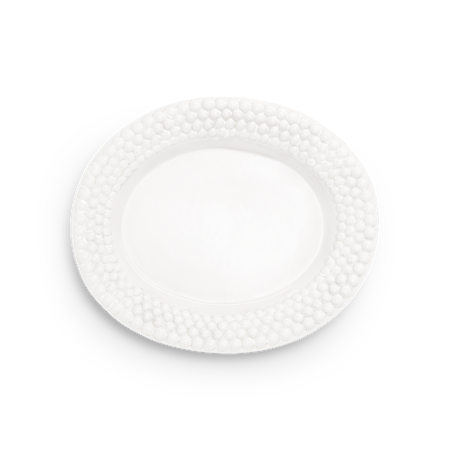 Mateus Ovalt Fat Bubbles Hvit 35 cm