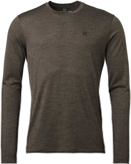 Chevalier Man Coley Longsleeve Wool T Shirt Men Leather Brown Leather Brown XS