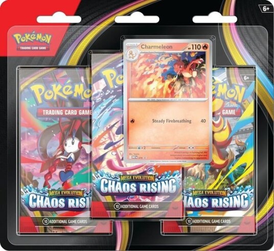 Pokemon TCG Mega Evolution Chaos Rising Blister 3-Pack Pokemon TCG Mega Evolution Chaos Rising Blister 3-Pack