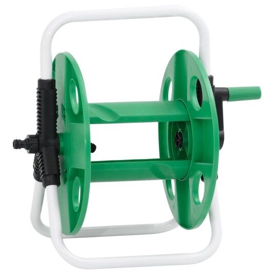 Frittstående slangetrommel for 45 m 1/2" slange stål grønn 4006167 Frittstående slangetrommel for 45 m 1/2" slange stål grønn 4006167