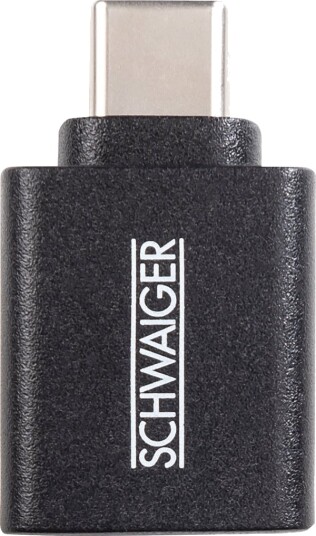 Schwaiger Usb-Adapter Usb3.1C->Usb3.0A Svart Schwaiger Usb-Adapter Usb3.1C->Usb3.0A Svart