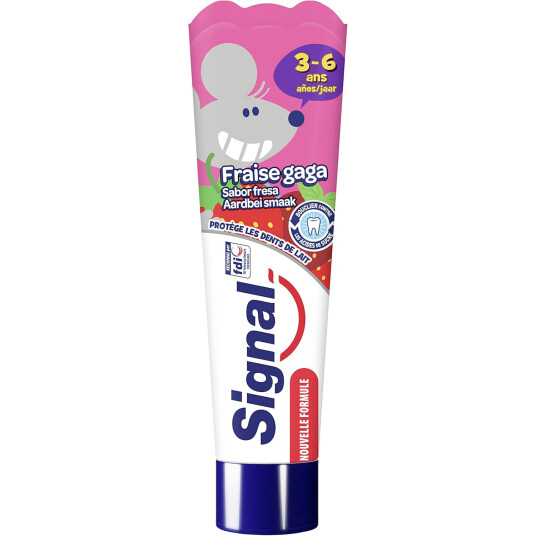 Signal Barnetannkrem Junior Strawberry 3 6 år 50 ml