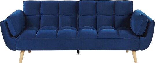 Asaby 3 seters Sovesofa Fløyel/Mørkeblå Asaby 3 seters Sovesofa Fløyel/Mørkeblå