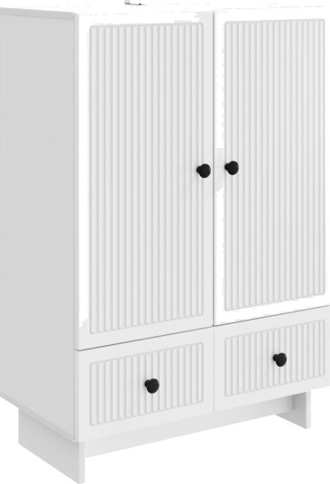  Serviesskap Hvit 66 x 34,5 x 95 cm Konstruert tre