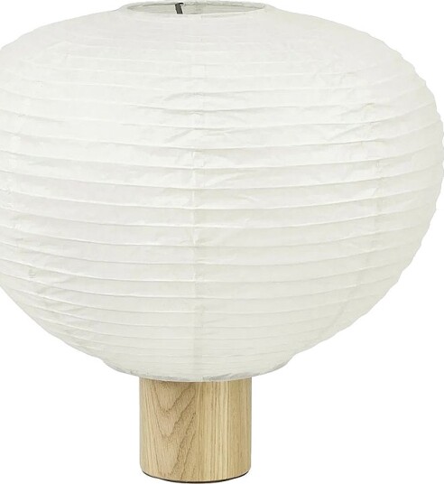 Blomus Bordlampe Kami rispapir H 31 cm Ø32 cm Hvit Bordlamper