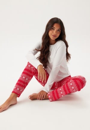 DORINA Bianca Pyjamas St0156-white/RED PRINT L DORINA Bianca Pyjamas St0156-white/RED PRINT L