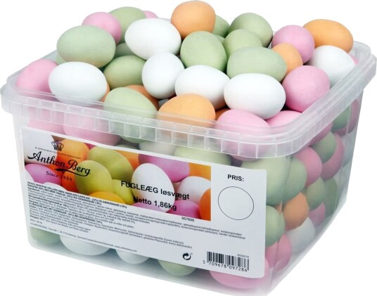 1,86 kg Anthon Berg Fugleegg Marsipanegg Stor Forpakning 1,86 kg Anthon Berg Fugleegg Marsipanegg Stor Forpakning