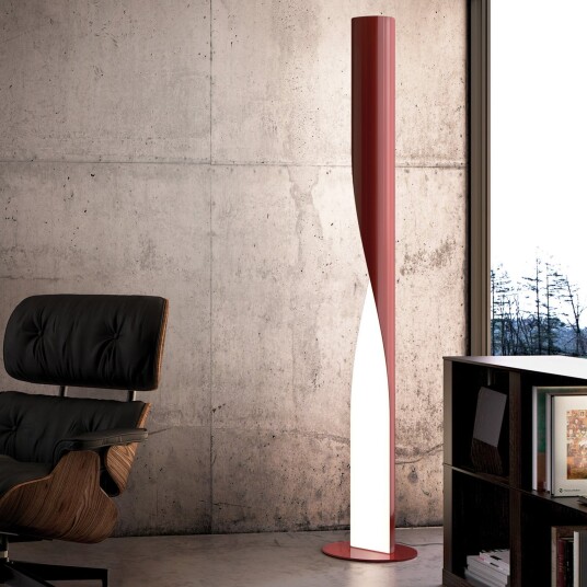Evita LED gulvlampe rød høyde 190 cm dimbar   kdln   Stue   Design   Metall