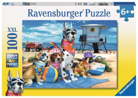 Ravensburger No Dogs On The Beach 100 Stykker Dyr 6 År