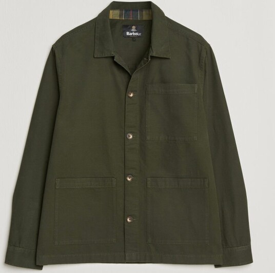 Barbour Lifestyle Tartan trimed Washed Overshirt Sage