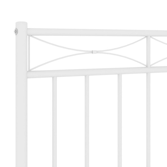 Sengegavl i metall hvit 75 cm 8721012210752