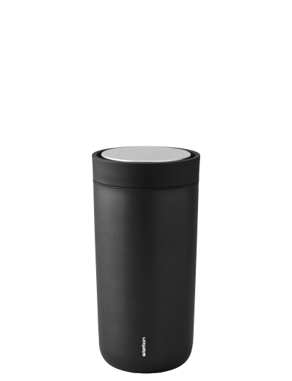 Stelton - To Go Click termokopp 0,4L stål svart Stelton - To Go Click termokopp 0,4L stål svart