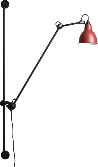 Vegglampe Lampe Gras 214 Round Svart Stue Metall Design 14 128 Svart