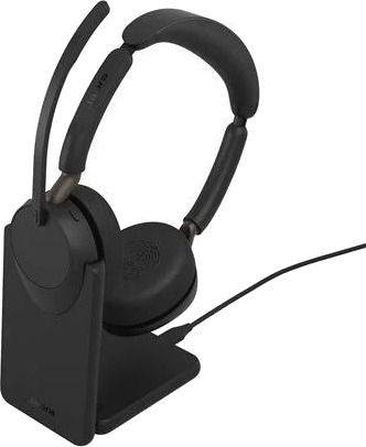 Jabra Evolve3 65 UC - USB-C with Dongle - Stereo (Incl. Charging Stand) Jabra Evolve3 65 UC - USB-C with Dongle - Stereo (Incl. Charging Stand)