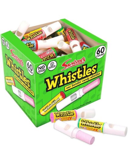 60 stk Swizzels Whistles 360 g Hel Eske