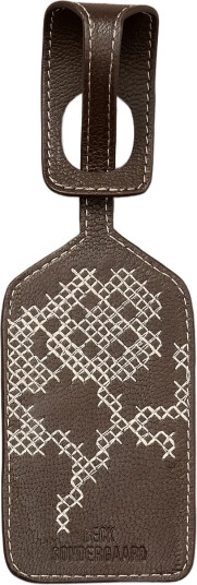 Becksöndergaard Flotile Embroidered Bag Tag Brown 6X 26.5CM Becksöndergaard Flotile Embroidered Bag Tag Brown 6X 26.5CM