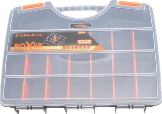Boxer® sortimentsboks med 21 rum 31 x 24 x 5 cm. Boxer® sortimentsboks med 21 rum 31 x 24 x 5 cm.