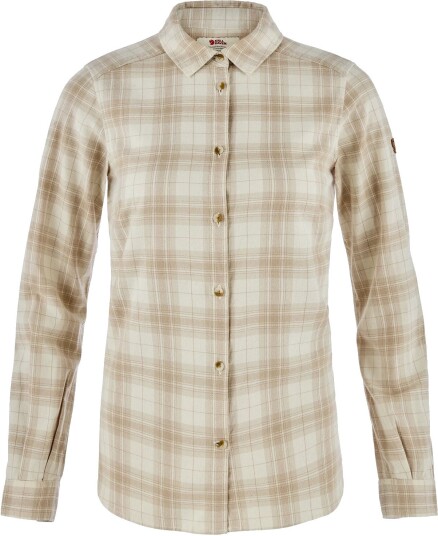 Fjellreven Women"s Övik Classic Flannel Shirt Chalk White/Fossil M