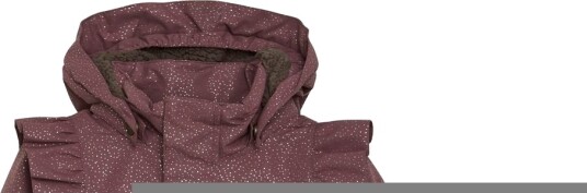 En Fant Jacket W. Frills Aop Purple 134