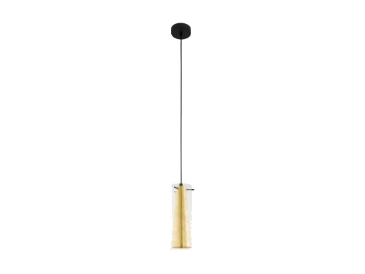 Eglo Pinto Pendellampe I Sort Med Gullfarget Og Klart Glass Eglo Pinto Pendellampe I Sort Med Gullfarget Og Klart Glass