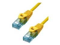 ProXtend - Koblingskabel - RJ-45 (hann) til RJ-45 (hann) - 25 cm - 6 mm - UTP - CAT 6a - IEEE 802.3at - halogenfri, formstøpt, uten hindringer, flertrådet - gul