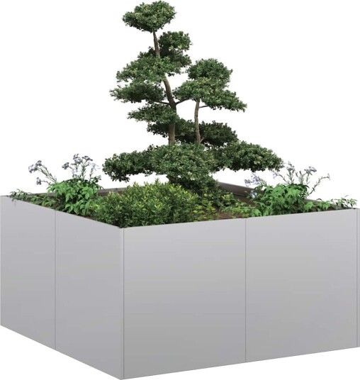 vidaXL Plantekasse 80x80x40 cm galvanisert stål vidaXL Plantekasse 80x80x40 cm galvanisert stål
