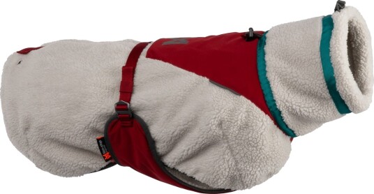 Non-Stop Dogwear Trekking Fleece Hundedekken 50 cm Grå/Vinrød/Teal