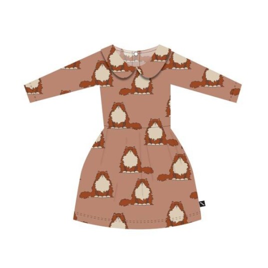 Carlijnq Loulou Katt Dress, Rosa