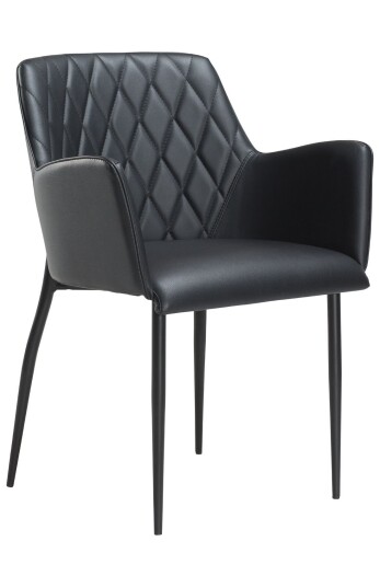 DAN-FORM - Rombo Spisestol - Svart Kunstskinn Unoliving