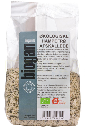 Biogan Økologiske Hampfrø Avskallede 400g Biogan Økologiske Hampfrø Avskallede 400g