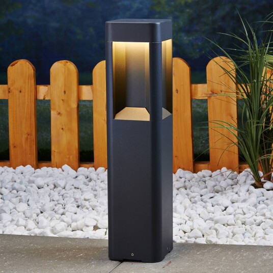 Lucande LED-sokkellampe Annika av aluminium, 50 cm