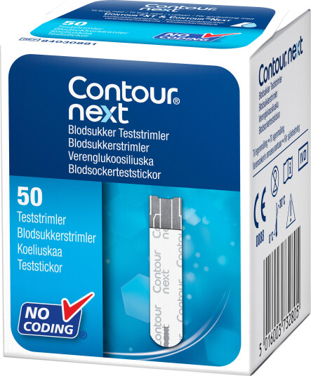 Contour NEXT NEXT blodsukkerstrimler, 50 stk. Contour NEXT NEXT blodsukkerstrimler, 50 stk.