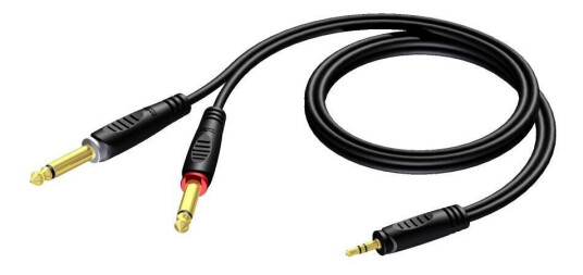 Procab Cla713/3 Jack 3.5mm Han Stereo 2x Jack Han 3m