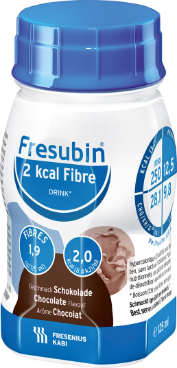 Fresubin 2kcal Fibre Drink sjokolade, 4x125 ml Fresubin 2kcal Fibre Drink sjokolade, 4x125 ml
