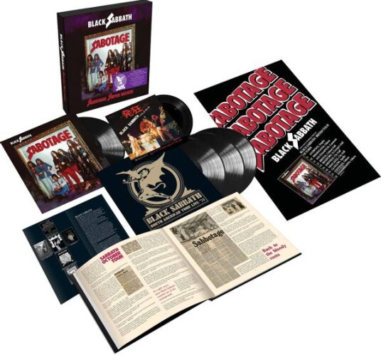 Black Sabbath Sabotage Remastered Super Deluxe Box Set Vinyl 4lp + 7"+ Bok