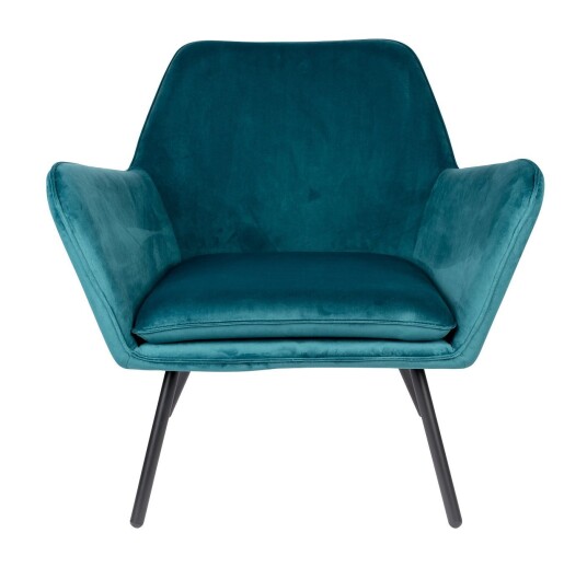 homii Bon Loungestol - Blå Velour Unoliving