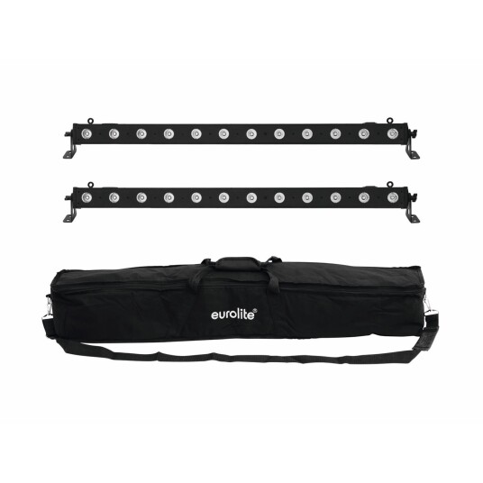 EuroLite Set 2x Led Bar-12 Qcl Rgba & Soft Bag