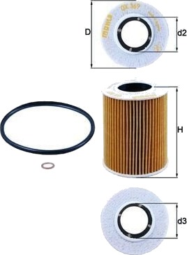 Oljefilter KNECHT OX 369D
