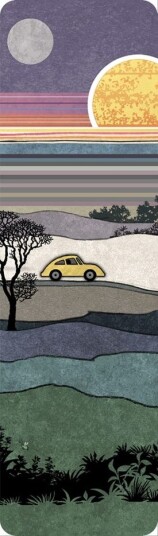 Bokmerke Bug Art Scenic liten bil