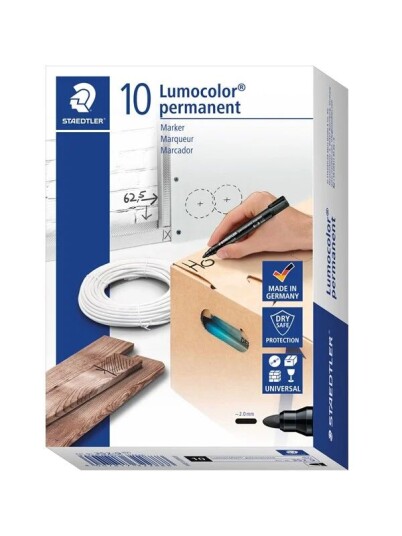 Staedtler Marker Lumocolor permanent.10 pcs Brown