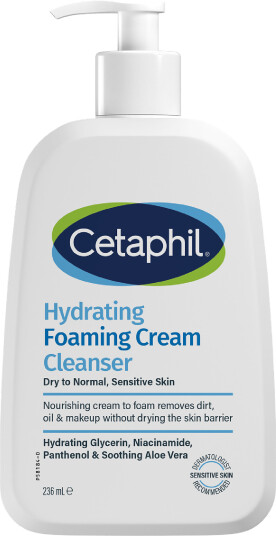 Cetaphil Hydrating Foaming Cream Cleanser renseskum 236 ml
